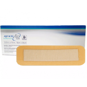 AQUACEL® AG Surgical Cover Dressing, 9x35cm - Accumed